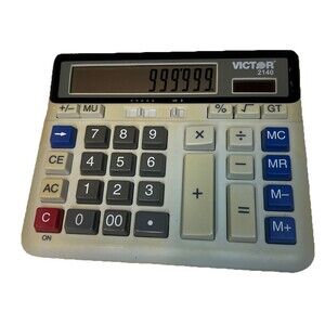 Victor 2140 Desktop Business Calculator 12-Digit LCD